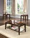 Docila Walnut Coffee/End Table Set (3Pc Pk) - Premium Table Set from ACME East - Just $491.40! Shop now at Furniture Wholesale Plus  We are the best furniture store in Nashville, Hendersonville, Goodlettsville, Madison, Antioch, Mount Juliet, Lebanon, Gallatin, Springfield, Murfreesboro, Franklin, Brentwood