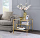 Astrid Gold & Mirror End Table - Premium End Table from ACME East - Just $261.30! Shop now at Furniture Wholesale Plus  We are the best furniture store in Nashville, Hendersonville, Goodlettsville, Madison, Antioch, Mount Juliet, Lebanon, Gallatin, Springfield, Murfreesboro, Franklin, Brentwood