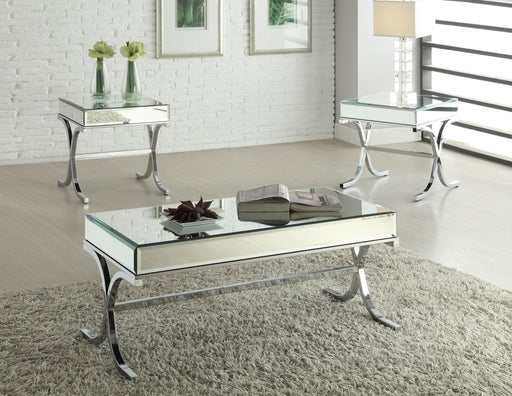 Yuri Mirrored Top & Chrome Coffee Table - Premium Coffee Table from ACME East - Just $384.15! Shop now at Furniture Wholesale Plus  We are the best furniture store in Nashville, Hendersonville, Goodlettsville, Madison, Antioch, Mount Juliet, Lebanon, Gallatin, Springfield, Murfreesboro, Franklin, Brentwood