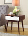 Christa Espresso & White End Table - Premium End Table from ACME East - Just $195! Shop now at Furniture Wholesale Plus  We are the best furniture store in Nashville, Hendersonville, Goodlettsville, Madison, Antioch, Mount Juliet, Lebanon, Gallatin, Springfield, Murfreesboro, Franklin, Brentwood