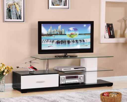 Ivana White & Black TV Stand - Premium TV Stand from ACME East - Just $466.05! Shop now at Furniture Wholesale Plus  We are the best furniture store in Nashville, Hendersonville, Goodlettsville, Madison, Antioch, Mount Juliet, Lebanon, Gallatin, Springfield, Murfreesboro, Franklin, Brentwood