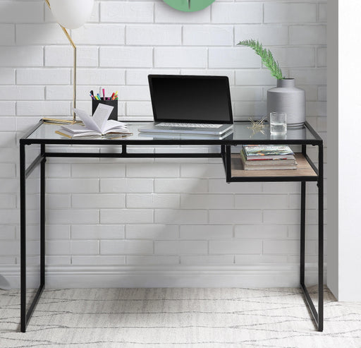 Yasin Black & Glass Desk - Premium Desk from ACME East - Just $150.15! Shop now at Furniture Wholesale Plus  We are the best furniture store in Nashville, Hendersonville, Goodlettsville, Madison, Antioch, Mount Juliet, Lebanon, Gallatin, Springfield, Murfreesboro, Franklin, Brentwood