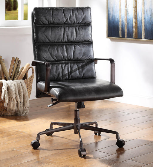 Jairo Vintage Black Top Grain Leather Office Chair - Premium Office Chair from ACME East - Just $1144.65! Shop now at Furniture Wholesale Plus  We are the best furniture store in Nashville, Hendersonville, Goodlettsville, Madison, Antioch, Mount Juliet, Lebanon, Gallatin, Springfield, Murfreesboro, Franklin, Brentwood