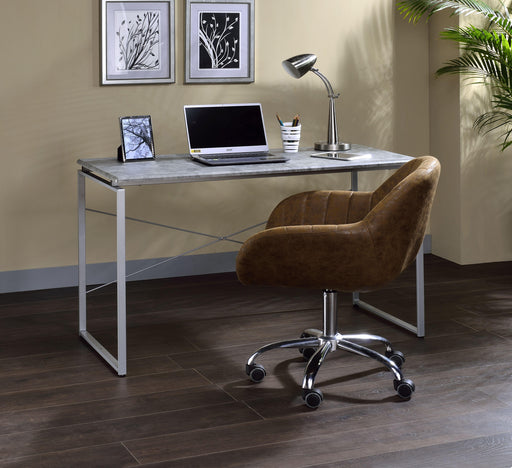 Jurgen Faux Concrete & Silver Desk - Premium Desk from ACME East - Just $156! Shop now at Furniture Wholesale Plus  We are the best furniture store in Nashville, Hendersonville, Goodlettsville, Madison, Antioch, Mount Juliet, Lebanon, Gallatin, Springfield, Murfreesboro, Franklin, Brentwood
