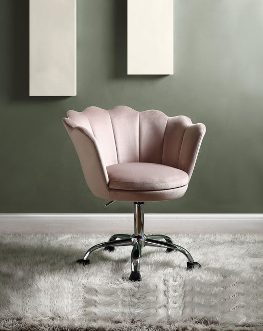 Micco Rose Quartz Velvet & Chrome Office Chair - Premium Office Chair from ACME East - Just $282.75! Shop now at Furniture Wholesale Plus  We are the best furniture store in Nashville, Hendersonville, Goodlettsville, Madison, Antioch, Mount Juliet, Lebanon, Gallatin, Springfield, Murfreesboro, Franklin, Brentwood