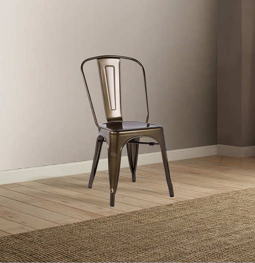 Jakia Bronze Side Chair - Premium Dining Chair from ACME East - Just $310.05! Shop now at Furniture Wholesale Plus  We are the best furniture store in Nashville, Hendersonville, Goodlettsville, Madison, Antioch, Mount Juliet, Lebanon, Gallatin, Springfield, Murfreesboro, Franklin, Brentwood