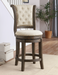 Glison Beige Fabric & Walnut Counter Height Chair (1Pc) - Premium Dining Chair from ACME East - Just $575.25! Shop now at Furniture Wholesale Plus  We are the best furniture store in Nashville, Hendersonville, Goodlettsville, Madison, Antioch, Mount Juliet, Lebanon, Gallatin, Springfield, Murfreesboro, Franklin, Brentwood