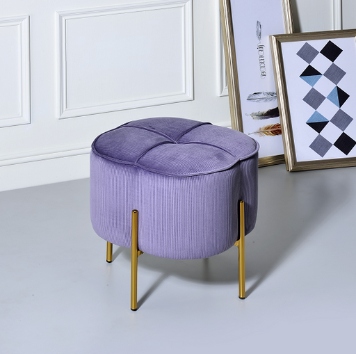 Bergia Lavender Velvet Ottoman - Premium Ottoman from ACME East - Just $159.90! Shop now at Furniture Wholesale Plus  We are the best furniture store in Nashville, Hendersonville, Goodlettsville, Madison, Antioch, Mount Juliet, Lebanon, Gallatin, Springfield, Murfreesboro, Franklin, Brentwood