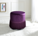 Clivia Eggplant Velvet Ottoman - Premium Ottoman from ACME East - Just $167.70! Shop now at Furniture Wholesale Plus  We are the best furniture store in Nashville, Hendersonville, Goodlettsville, Madison, Antioch, Mount Juliet, Lebanon, Gallatin, Springfield, Murfreesboro, Franklin, Brentwood
