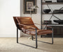 Quoba Cocoa Top Grain Leather Accent Chair - Premium Chair from ACME East - Just $1421.55! Shop now at Furniture Wholesale Plus  We are the best furniture store in Nashville, Hendersonville, Goodlettsville, Madison, Antioch, Mount Juliet, Lebanon, Gallatin, Springfield, Murfreesboro, Franklin, Brentwood