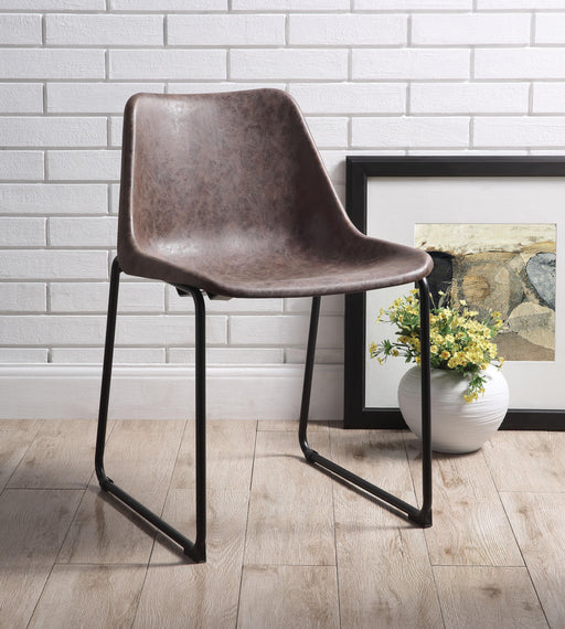 Valgus Vintage Mocha & Black Side Chair - Premium Dining Chair from ACME East - Just $395.85! Shop now at Furniture Wholesale Plus  We are the best furniture store in Nashville, Hendersonville, Goodlettsville, Madison, Antioch, Mount Juliet, Lebanon, Gallatin, Springfield, Murfreesboro, Franklin, Brentwood