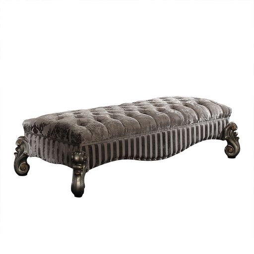 Versailles Fabric & Antique Platinum Bench - Premium Bench from ACME East - Just $1345.50! Shop now at Furniture Wholesale Plus  We are the best furniture store in Nashville, Hendersonville, Goodlettsville, Madison, Antioch, Mount Juliet, Lebanon, Gallatin, Springfield, Murfreesboro, Franklin, Brentwood