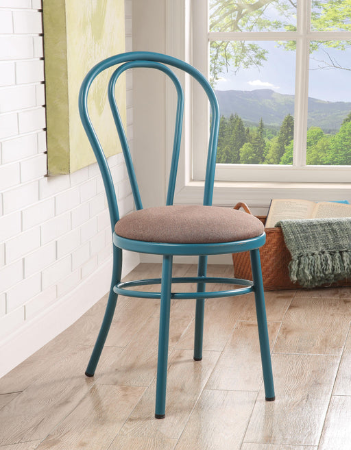 Jakia Fabric & Teal Side Chair - Premium Dining Chair from ACME East - Just $345.15! Shop now at Furniture Wholesale Plus  We are the best furniture store in Nashville, Hendersonville, Goodlettsville, Madison, Antioch, Mount Juliet, Lebanon, Gallatin, Springfield, Murfreesboro, Franklin, Brentwood