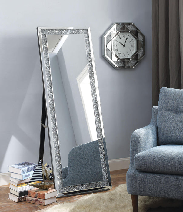 Noralie Mirrored & Faux Diamonds Accent Mirror (Floor) - Premium Mirror from ACME East - Just $419.25! Shop now at Furniture Wholesale Plus  We are the best furniture store in Nashville, Hendersonville, Goodlettsville, Madison, Antioch, Mount Juliet, Lebanon, Gallatin, Springfield, Murfreesboro, Franklin, Brentwood