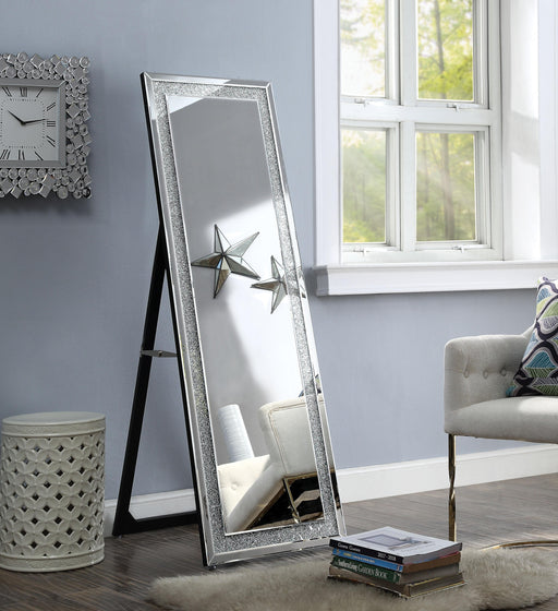 Nowles Mirrored & Faux Stones Accent Mirror (Floor) - Premium Mirror from ACME East - Just $419.25! Shop now at Furniture Wholesale Plus  We are the best furniture store in Nashville, Hendersonville, Goodlettsville, Madison, Antioch, Mount Juliet, Lebanon, Gallatin, Springfield, Murfreesboro, Franklin, Brentwood
