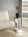Nysa Mirrored & Faux Crystals Pedestal Stand - Premium Pedestal Table from ACME East - Just $232.05! Shop now at Furniture Wholesale Plus  We are the best furniture store in Nashville, Hendersonville, Goodlettsville, Madison, Antioch, Mount Juliet, Lebanon, Gallatin, Springfield, Murfreesboro, Franklin, Brentwood