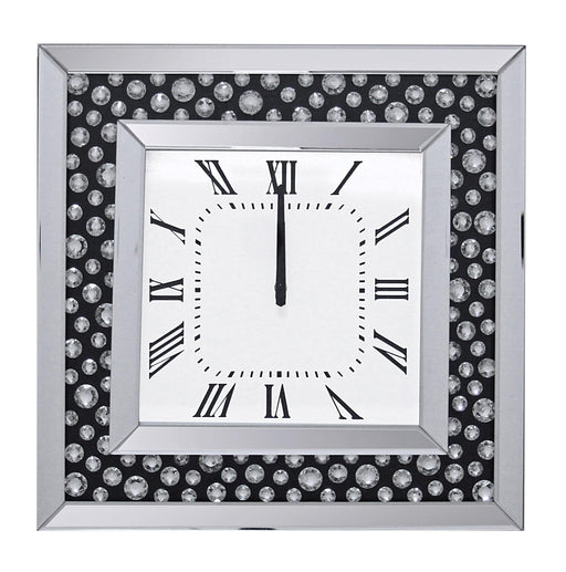 Marku Mirrored & Faux GemStones Wall Clock - Premium Wall Clock from ACME East - Just $134.55! Shop now at Furniture Wholesale Plus  We are the best furniture store in Nashville, Hendersonville, Goodlettsville, Madison, Antioch, Mount Juliet, Lebanon, Gallatin, Springfield, Murfreesboro, Franklin, Brentwood