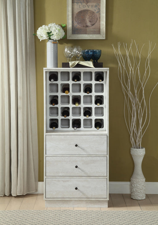 Wiesta Antique White Wine Cabinet - Premium Wine Cabinet from ACME East - Just $532.35! Shop now at Furniture Wholesale Plus  We are the best furniture store in Nashville, Hendersonville, Goodlettsville, Madison, Antioch, Mount Juliet, Lebanon, Gallatin, Springfield, Murfreesboro, Franklin, Brentwood