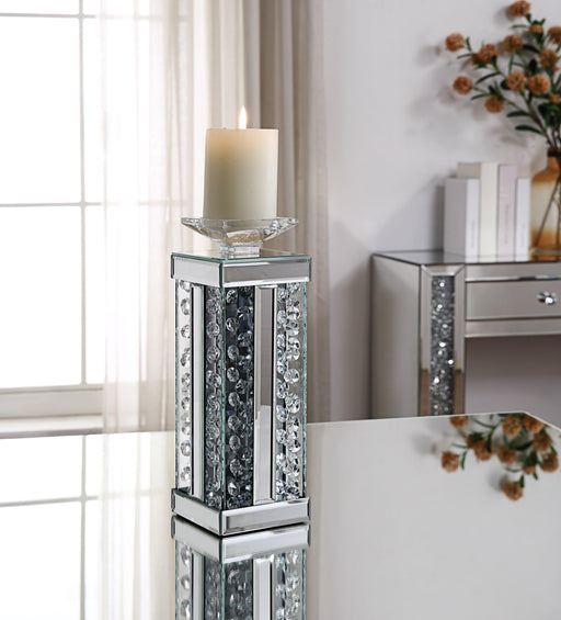Nysa Mirrored & Faux Crystals Accent Candleholder - Premium Candle Holder from ACME East - Just $154.05! Shop now at Furniture Wholesale Plus  We are the best furniture store in Nashville, Hendersonville, Goodlettsville, Madison, Antioch, Mount Juliet, Lebanon, Gallatin, Springfield, Murfreesboro, Franklin, Brentwood