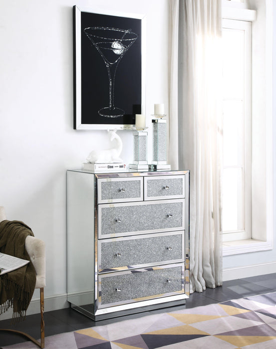Rekha Mirrored & Faux Crystals Chest - Premium Chest from ACME East - Just $1109.55! Shop now at Furniture Wholesale Plus  We are the best furniture store in Nashville, Hendersonville, Goodlettsville, Madison, Antioch, Mount Juliet, Lebanon, Gallatin, Springfield, Murfreesboro, Franklin, Brentwood