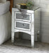 Nowles Mirrored & Faux Stones Accent Table - Premium Nightstand from ACME East - Just $368.55! Shop now at Furniture Wholesale Plus  We are the best furniture store in Nashville, Hendersonville, Goodlettsville, Madison, Antioch, Mount Juliet, Lebanon, Gallatin, Springfield, Murfreesboro, Franklin, Brentwood