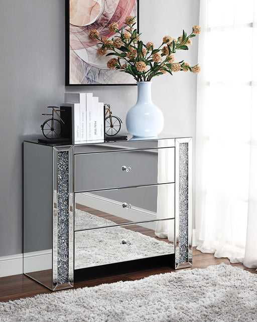 Noralie Mirrored & Faux Diamonds Console Table - Premium Console Table from ACME East - Just $875.55! Shop now at Furniture Wholesale Plus  We are the best furniture store in Nashville, Hendersonville, Goodlettsville, Madison, Antioch, Mount Juliet, Lebanon, Gallatin, Springfield, Murfreesboro, Franklin, Brentwood