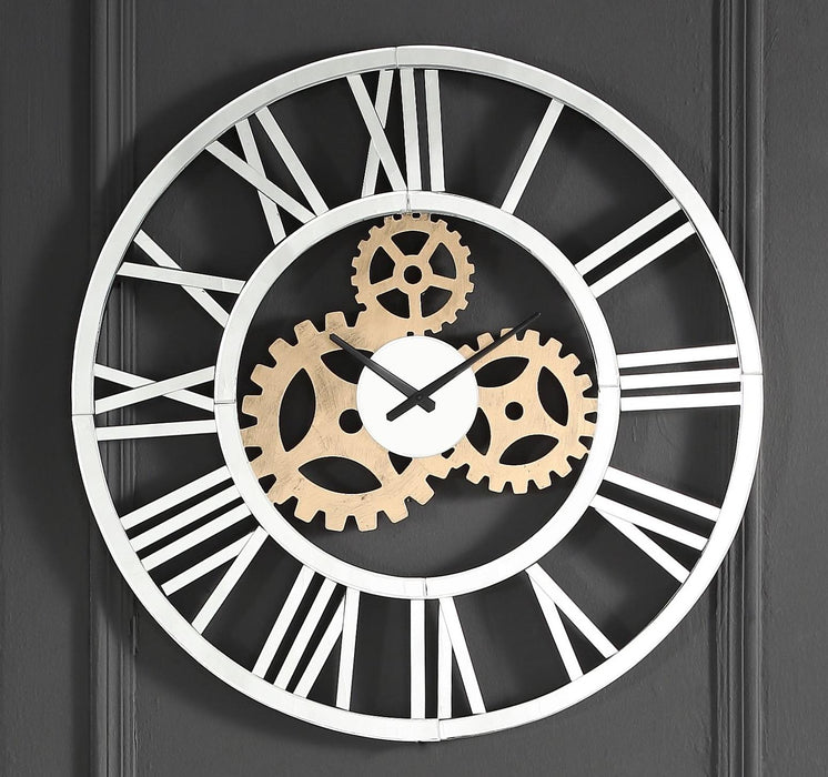 Acilia Mirrored Wall Clock - Premium Wall Clock from ACME East - Just $232.05! Shop now at Furniture Wholesale Plus  We are the best furniture store in Nashville, Hendersonville, Goodlettsville, Madison, Antioch, Mount Juliet, Lebanon, Gallatin, Springfield, Murfreesboro, Franklin, Brentwood