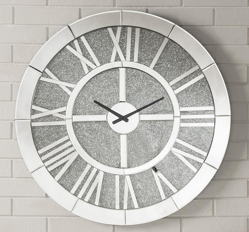 Nowles Mirrored Wall Clock - Premium Wall Clock from ACME East - Just $302.25! Shop now at Furniture Wholesale Plus  We are the best furniture store in Nashville, Hendersonville, Goodlettsville, Madison, Antioch, Mount Juliet, Lebanon, Gallatin, Springfield, Murfreesboro, Franklin, Brentwood