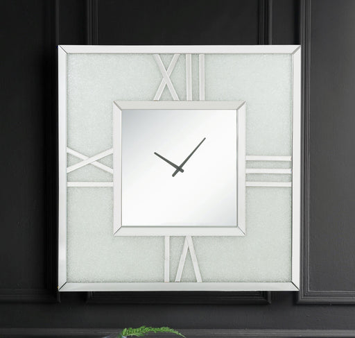 Noralie Mirrored & Faux Diamonds Wall Clock (LED) - Premium Wall Clock from ACME East - Just $661.05! Shop now at Furniture Wholesale Plus  We are the best furniture store in Nashville, Hendersonville, Goodlettsville, Madison, Antioch, Mount Juliet, Lebanon, Gallatin, Springfield, Murfreesboro, Franklin, Brentwood