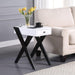 Fierce White & Black Side Table (USB Charging Dock) - Premium Side Table from ACME East - Just $173.55! Shop now at Furniture Wholesale Plus  We are the best furniture store in Nashville, Hendersonville, Goodlettsville, Madison, Antioch, Mount Juliet, Lebanon, Gallatin, Springfield, Murfreesboro, Franklin, Brentwood