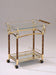 Helmut Gold Plated & Clear Glass - Tempered Serving Cart - Premium Server from ACME East - Just $263.25! Shop now at Furniture Wholesale Plus  We are the best furniture store in Nashville, Hendersonville, Goodlettsville, Madison, Antioch, Mount Juliet, Lebanon, Gallatin, Springfield, Murfreesboro, Franklin, Brentwood