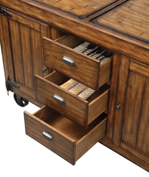 Kabili Antique Tobacco Kitchen Cart - Premium Kitchen Cart from ACME East - Just $1597.05! Shop now at Furniture Wholesale Plus  We are the best furniture store in Nashville, Hendersonville, Goodlettsville, Madison, Antioch, Mount Juliet, Lebanon, Gallatin, Springfield, Murfreesboro, Franklin, Brentwood