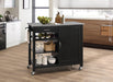 Ottawa Stainless Steel & Black Kitchen Cart - Premium Kitchen Cart from ACME East - Just $468! Shop now at Furniture Wholesale Plus  We are the best furniture store in Nashville, Hendersonville, Goodlettsville, Madison, Antioch, Mount Juliet, Lebanon, Gallatin, Springfield, Murfreesboro, Franklin, Brentwood