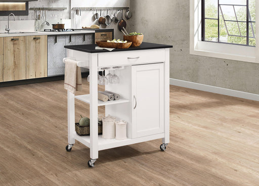 Ottawa Black & White Kitchen Cart - Premium Kitchen Cart from ACME East - Just $349.05! Shop now at Furniture Wholesale Plus  We are the best furniture store in Nashville, Hendersonville, Goodlettsville, Madison, Antioch, Mount Juliet, Lebanon, Gallatin, Springfield, Murfreesboro, Franklin, Brentwood