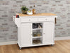 Tullarick Natural & White Kitchen Cart - Premium Kitchen Cart from ACME East - Just $427.05! Shop now at Furniture Wholesale Plus  We are the best furniture store in Nashville, Hendersonville, Goodlettsville, Madison, Antioch, Mount Juliet, Lebanon, Gallatin, Springfield, Murfreesboro, Franklin, Brentwood