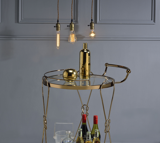 Zekera Champagne Serving Cart - Premium Server from ACME East - Just $273! Shop now at Furniture Wholesale Plus  We are the best furniture store in Nashville, Hendersonville, Goodlettsville, Madison, Antioch, Mount Juliet, Lebanon, Gallatin, Springfield, Murfreesboro, Franklin, Brentwood