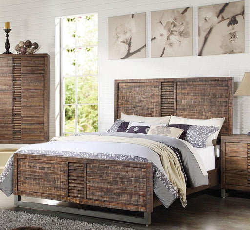 Acme Andria Queen Platform Bed in Reclaimed Oak 21290Q - Premium Bed from ACME East - Just $897! Shop now at Furniture Wholesale Plus  We are the best furniture store in Nashville, Hendersonville, Goodlettsville, Madison, Antioch, Mount Juliet, Lebanon, Gallatin, Springfield, Murfreesboro, Franklin, Brentwood