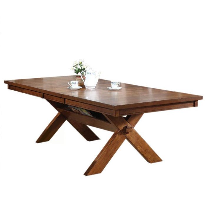 Acme Apollo Trestle Base Rectangular Dining Table in Walnut 70000 - Premium Dining Table from ACME East - Just $770.25! Shop now at Furniture Wholesale Plus  We are the best furniture store in Nashville, Hendersonville, Goodlettsville, Madison, Antioch, Mount Juliet, Lebanon, Gallatin, Springfield, Murfreesboro, Franklin, Brentwood