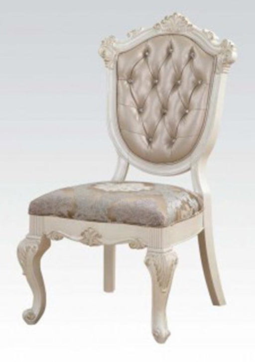 Acme Chantelle Side Chair in Rose Gold and Pearl White (Set of 2) 63542 - Premium Side Chair from ACME East - Just $994.50! Shop now at Furniture Wholesale Plus  We are the best furniture store in Nashville, Hendersonville, Goodlettsville, Madison, Antioch, Mount Juliet, Lebanon, Gallatin, Springfield, Murfreesboro, Franklin, Brentwood