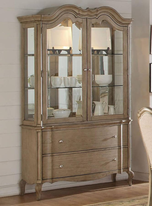 Acme Chelmsford Hutch and Buffet in Antique Taupe 66054 - Premium China from ACME East - Just $2591.55! Shop now at Furniture Wholesale Plus  We are the best furniture store in Nashville, Hendersonville, Goodlettsville, Madison, Antioch, Mount Juliet, Lebanon, Gallatin, Springfield, Murfreesboro, Franklin, Brentwood
