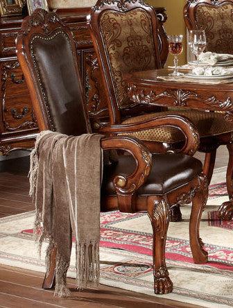 Acme Dresden Pedestal Dining Arm Chairs in Brown Cherry Oak 12154 (Set of 2) - Premium Dining Chair from ACME East - Just $822.90! Shop now at Furniture Wholesale Plus  We are the best furniture store in Nashville, Hendersonville, Goodlettsville, Madison, Antioch, Mount Juliet, Lebanon, Gallatin, Springfield, Murfreesboro, Franklin, Brentwood