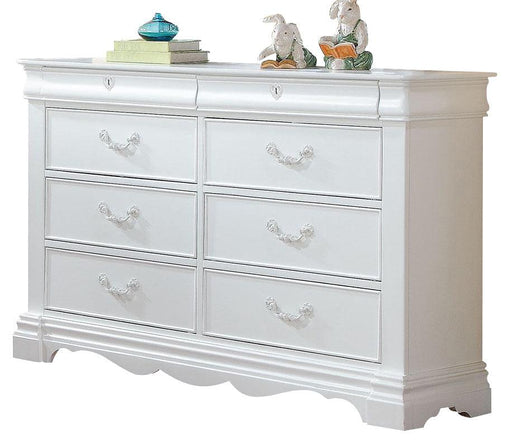 ACME Estrella Youth Dresser in White 30245 - Premium Dresser from ACME East - Just $912.60! Shop now at Furniture Wholesale Plus  We are the best furniture store in Nashville, Hendersonville, Goodlettsville, Madison, Antioch, Mount Juliet, Lebanon, Gallatin, Springfield, Murfreesboro, Franklin, Brentwood