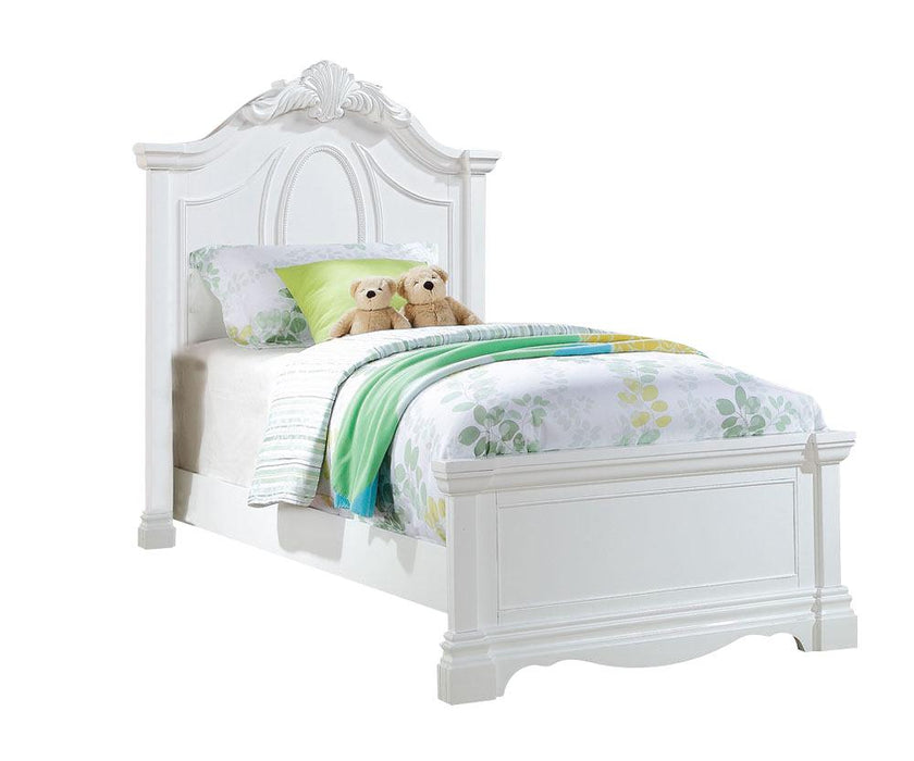 Acme Estrella Youth Full Panel Bed in White 30235F - Premium Bed from ACME East - Just $877.50! Shop now at Furniture Wholesale Plus  We are the best furniture store in Nashville, Hendersonville, Goodlettsville, Madison, Antioch, Mount Juliet, Lebanon, Gallatin, Springfield, Murfreesboro, Franklin, Brentwood