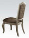 Acme Francesca Side Chair in Silver/Champagne (Set of 2) 62082 - Premium Side Chair from ACME East - Just $493.35! Shop now at Furniture Wholesale Plus  We are the best furniture store in Nashville, Hendersonville, Goodlettsville, Madison, Antioch, Mount Juliet, Lebanon, Gallatin, Springfield, Murfreesboro, Franklin, Brentwood