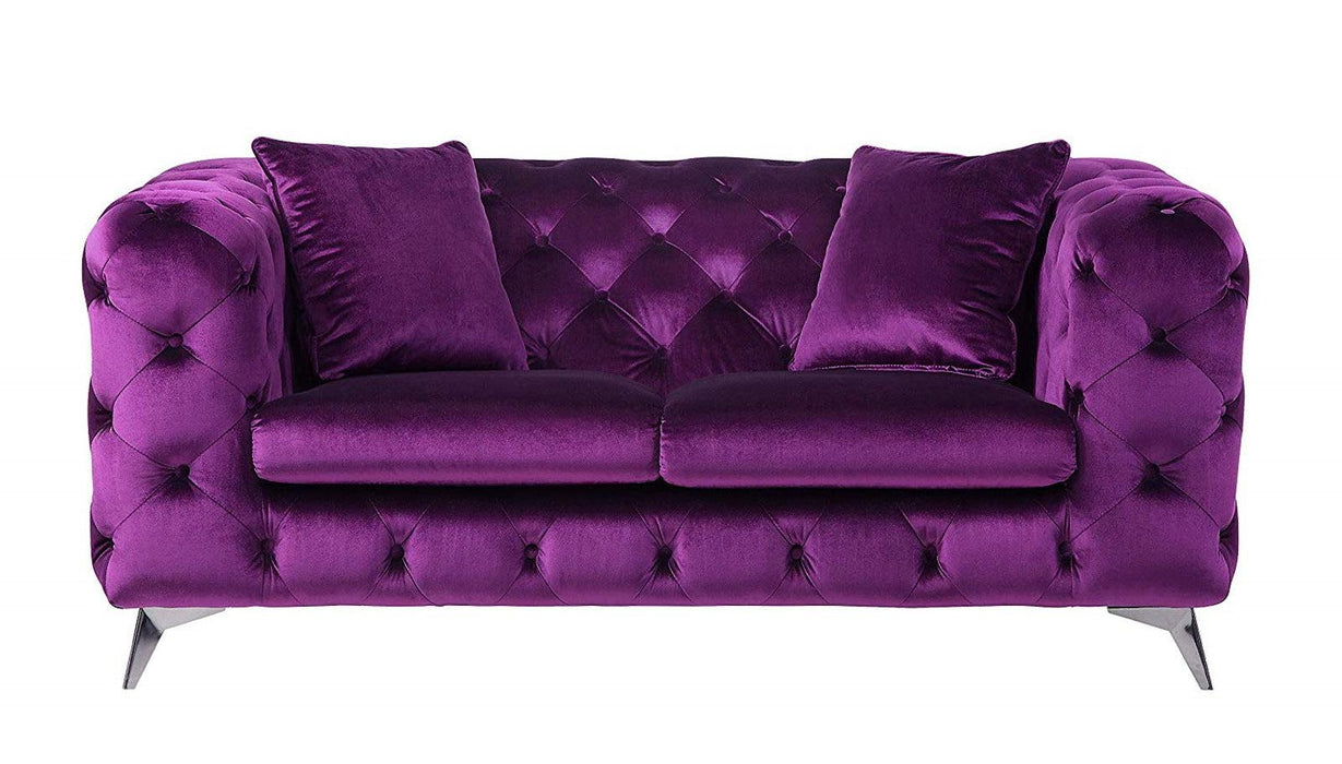 Acme Furniture Atronia Loveseat in Purple 54906 - Premium Loveseat from ACME East - Just $1374.75! Shop now at Furniture Wholesale Plus  We are the best furniture store in Nashville, Hendersonville, Goodlettsville, Madison, Antioch, Mount Juliet, Lebanon, Gallatin, Springfield, Murfreesboro, Franklin, Brentwood