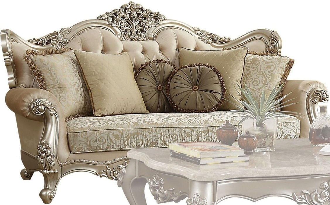 Acme Furniture Bently Sofa with 7 Pillows in Champagne 50660 - Premium Sofa from ACME East - Just $3978! Shop now at Furniture Wholesale Plus  We are the best furniture store in Nashville, Hendersonville, Goodlettsville, Madison, Antioch, Mount Juliet, Lebanon, Gallatin, Springfield, Murfreesboro, Franklin, Brentwood