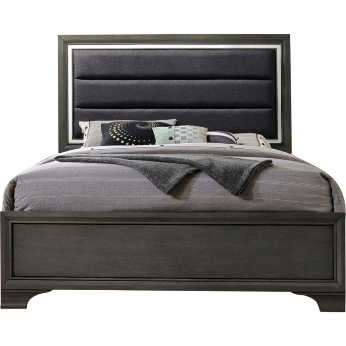 Acme Furniture Carine II King Panel Bed in Gray 26257EK - Premium Bed from ACME East - Just $645.45! Shop now at Furniture Wholesale Plus  We are the best furniture store in Nashville, Hendersonville, Goodlettsville, Madison, Antioch, Mount Juliet, Lebanon, Gallatin, Springfield, Murfreesboro, Franklin, Brentwood