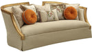 Acme Furniture Daesha Sofa in Tan Flannel & Antique Gold 50835 - Premium Sofa from ACME East - Just $3882.45! Shop now at Furniture Wholesale Plus  We are the best furniture store in Nashville, Hendersonville, Goodlettsville, Madison, Antioch, Mount Juliet, Lebanon, Gallatin, Springfield, Murfreesboro, Franklin, Brentwood