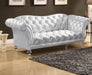 Acme Furniture Dixie Loveseat in Metallic Silver 52781 - Premium Loveseat from ACME East - Just $1618.50! Shop now at Furniture Wholesale Plus  We are the best furniture store in Nashville, Hendersonville, Goodlettsville, Madison, Antioch, Mount Juliet, Lebanon, Gallatin, Springfield, Murfreesboro, Franklin, Brentwood
