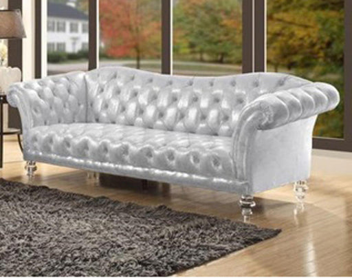 Acme Furniture Dixie Sofa in Metallic Silver 52780 - Premium Sofa from ACME East - Just $1850.55! Shop now at Furniture Wholesale Plus  We are the best furniture store in Nashville, Hendersonville, Goodlettsville, Madison, Antioch, Mount Juliet, Lebanon, Gallatin, Springfield, Murfreesboro, Franklin, Brentwood